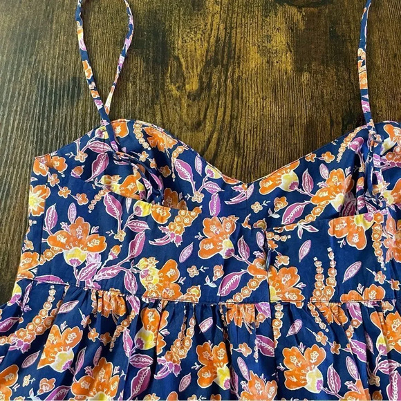 J.Crew Flowy cotton poplin camisole in painted block print - Picture 6 of 13
